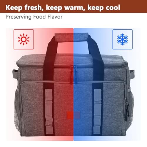 BSDLZCH 35L Insulated Cool Bag, Thermal Picnic Cooler — view 3