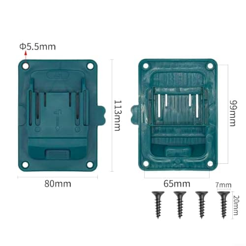 Tool Holder Base for 18V Batteries Plastic Mount — view 5