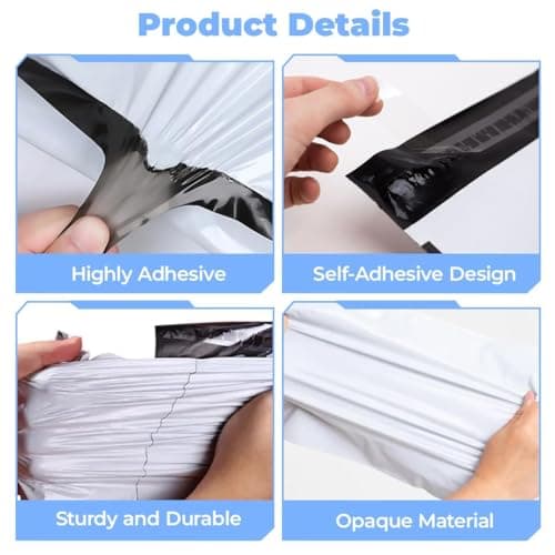 10 Pieces Large Mailing Bags, 60 x 75 cm Plastic Postage Bags, Waterproof — view 4