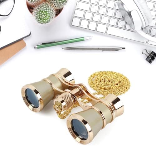 Vexandrie Pocket Binocular for Sightseeing Hiking, Gold — view 3