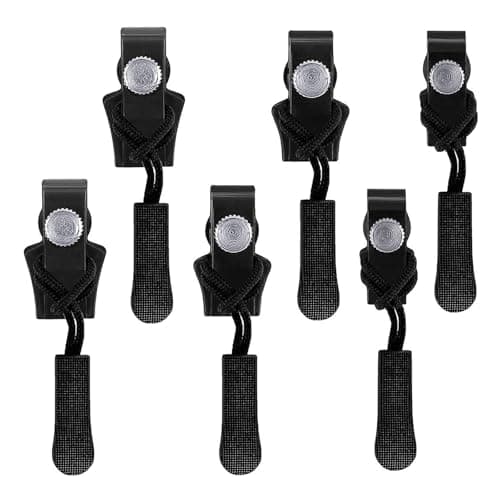 6 PCS Zipper Puller Replacement, Zipper Repair Kit, Zip Replacement, Zip Repair, Replacement Zip, for Jacket Luggage Backpacks(Pullers Small Medium Large)