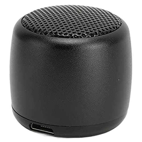 Culnflun 1 Pack Bluetooth Speaker Heavy Subwoofer Portable Wireless Speaker, Metal Compact Travel Speaker for Phone Tablet PC (Black)