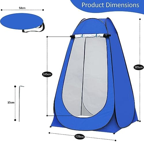 Denny International® Pop-Up Changing Tent Camping Outdoor Portable Shower Toilet Changing Room Tent with Good Ventilation Easy to Put Up and Take Down — view 3