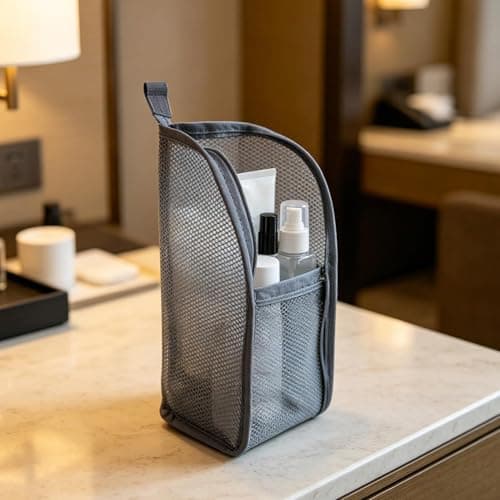 Toiletry Bag for Women Waterproof Mesh Cosmetic Pouch — view 2