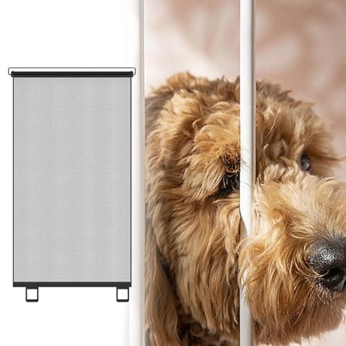 Retractable Baby Gate – Flexible Child Barrier, Expandable Guard | No Drill Toddler Safety Net Fence With Mounting Kit For Indoor Staircase Patio Bedroom Kitchen Terrace Balcony Fireplace Gard — view 3