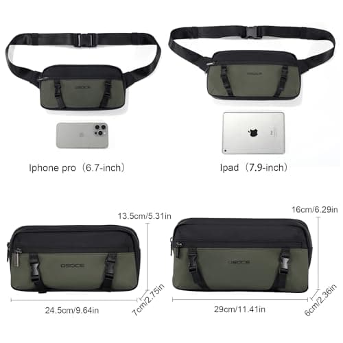 OSOCE Bum Bag for Men, Water-Resistant Waist Bag Crossbody Chest Bag — view 4
