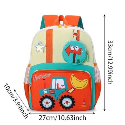 Generisch 2026 Backpack Kids Backpack Lightweight Durable School Bag with Forklift Print Cute Backpack for Boys and Girls Travel Outdoor Daypack, darkblue, standard size, Daypack Backpacks — view 2