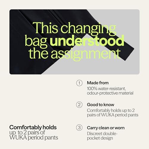 WUKA Two Pocket Changing Bag Waterproof Wet Bag for Period Pants — view 5