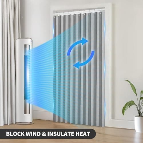 Invisible Magnetic Door Screen Foldable & Stylish for Bedrooms Brown 130x220cm Energy Efficient Cat Proof Easy Installation Bug & Insect Repellent — view 4