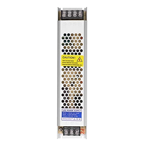 Cocoarm Regulated Switching Power Supply, Aluminum Alloy Voltage Converter 150W 12.5A AC to DC for LED Strip Light Bar Signboard Fabric Light Box Use (WCB-12V-150W) — view 6