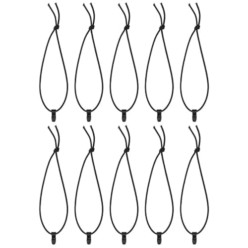 Elastic Bungee Cords with Hooks 10 Pack for Outdoor Backpacks