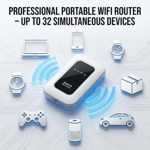 5G Portable WiFi 6 MiFi Hotspot, Mobile WiFi Router 5G,Unlocked SIM Slot — view 4