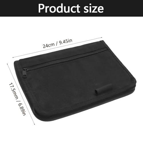 YDHfdc Car Document Holder Glove Box Organiser A5 Document Holder Multi-Pocket Oxford Fabric Document Organiser with Zipper for Glove Box,Registration,Driving Licence,Insurance,Manuals — view 2