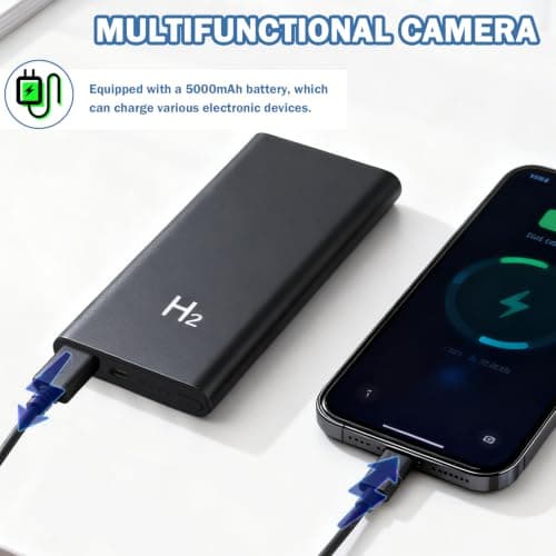 RUDTAR Spy Camera Nanny Cam Hidden Cameras for Home Indoor Outdoor Security — view 2
