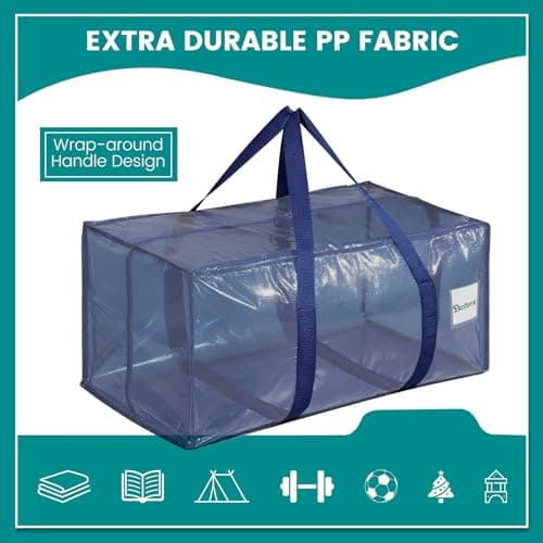 Dntorx 4 Pack Moving Bags, 93L Storage bags with Lids for Home & Dorm — view 2