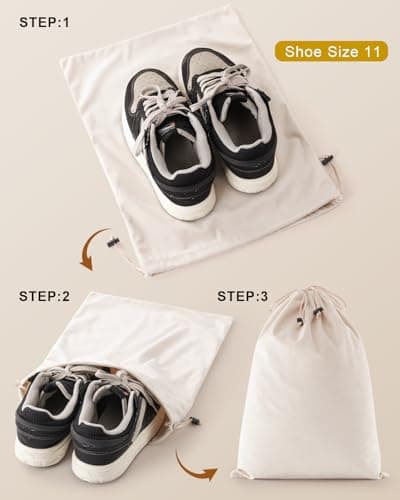 Julai Travel Shoe Bags, Velvet Drawstring Shoe Bags — view 2