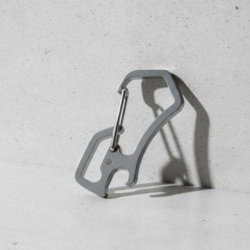Amagogo Outdoor Keychain Clip Carabiner Keychain Hook Bottle Opener Multitool Clip Compact Metal Stainless Steel Quick Release suitable for hiking camping commuting travel — view 4