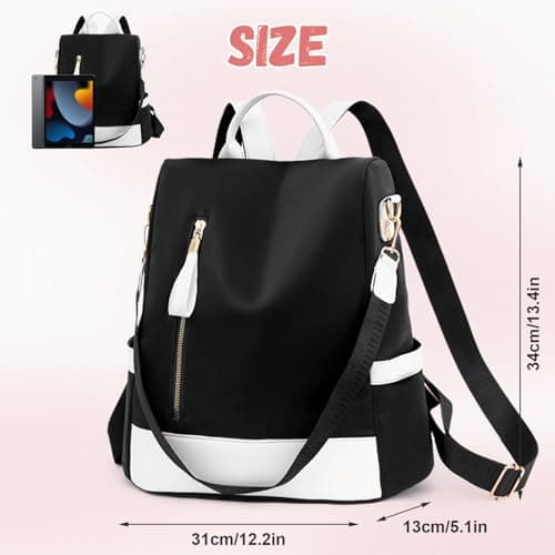 Aucuu Anti Theft Backpacks for Women, Women's Backpack, Lightweight Waterproof Ladies Rucksack, Large Casual Daypacks, Ladies Fashion Handbag, Travel Shoulder Bag for School Work Travel — view 2