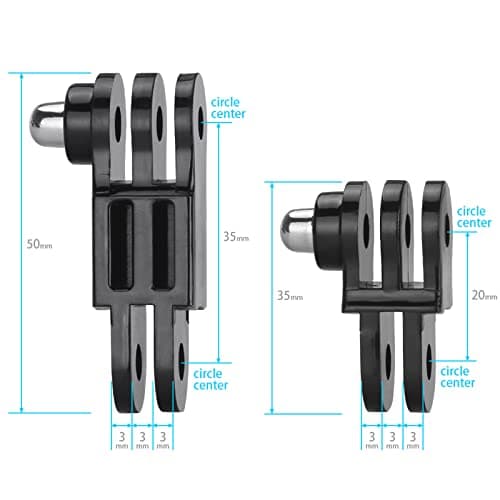 HSU Straight Joints Extension Arms for GoPro Insta 360 Osmo Action Cameras — view 2