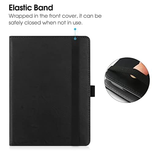 HGWALP Universal Case for 6" eReaders, Folio Leather Stand Cover with Handstrap Compatible with All 6 inch Kindle Paperwhite/Kobo/Tolino/Pocketook/Sony E-Book Reader-Black — view 5