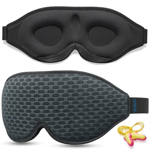 Trilancer Blackout Sleep Mask, 3D Eye Mask for Sleeping, Men & Women