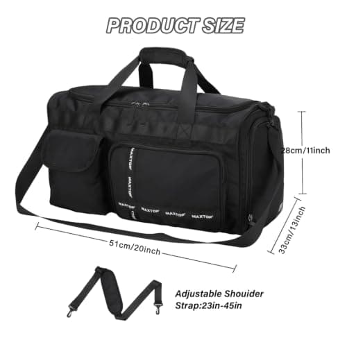 MAXTOP Travel Duffle Bag for Women Carry On Tote Weekender Overnight Bag Large Capacity Duffel Bag with Shoe Compartment,Gym Tote Bag with Dry and Wet Separation — view 6