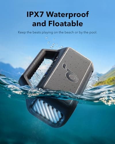 soundcore Anker Boom 2 Bluetooth Speaker, Outdoor Speaker with 80W, Subwoofer, BassUp 2.0, 24H Playtime, IPX7 Waterproof, Floatable, RGB Lights, Custom EQ, USB-C, Portable for Camping, Beach, Garden — view 5
