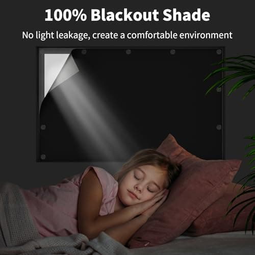 JUJIBL Magnetic Blackout Blinds, Portable Blackout Blind Stick On Window — view 3