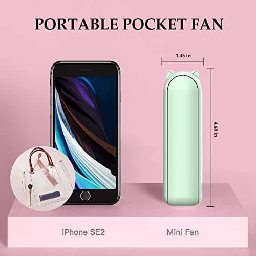 Foldable Handheld Fan, Portable Travel Fan, Small Pocket Mini Hand Fan — view 2