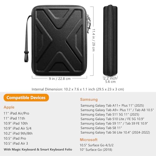 SITHON 11 Inch Portfolio Sleeve Case for 2026 iPad Air 11-inch (M4/M3/M2) — view 2