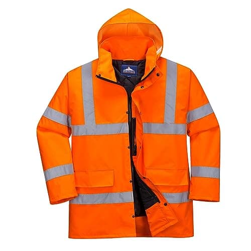 Portwest S460 Hi-Vis Winter Traffic Jacket Waterproof Padded — view 6