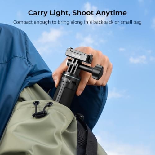 SMALLRIG One-Touch Open Action Camera Selfie Stick Tripod, 5.2-12in — view 6