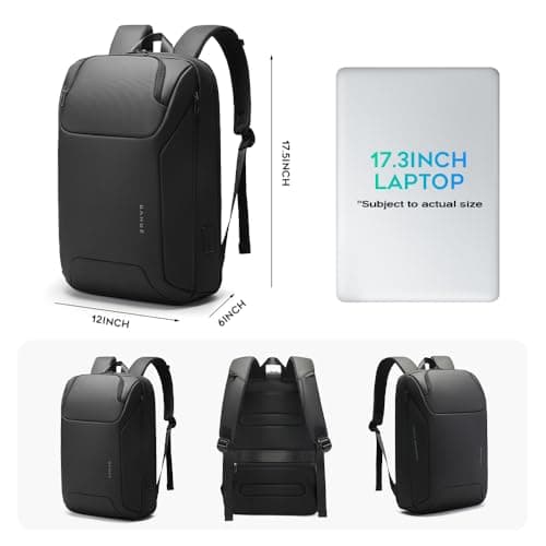 BANGE Business Laptop Backpack for Men,15.6 Inch Water Resistant Travel smart Laptop Backpack Carry On Backpack with USB Charging Port — view 2