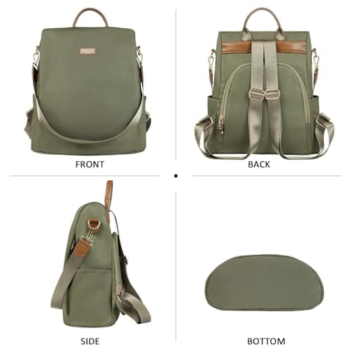 Fmeida Anti Theft Backpack for Women Small Travel Rucksack Water Resistant — view 2