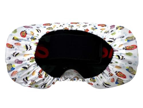 AMMKRO Ski Snowboard Goggle Protective Cover Protectors Lens Scratch Dust Protection for Travel Storage Accessories (Fish) — view 5