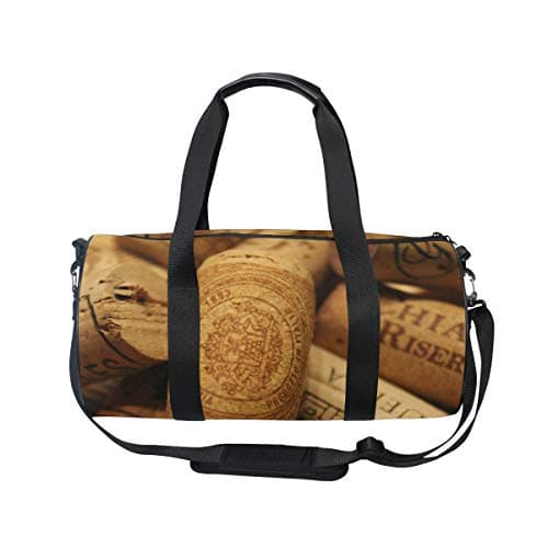 MONTOJ Cork of Wine Duffel Bag Large Gym Duffle Bag — view 2
