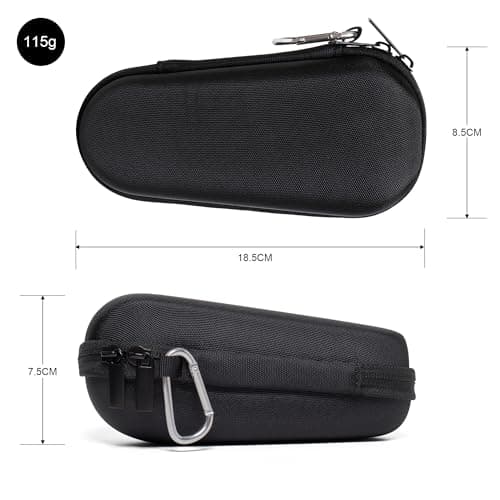 Nincha Electric Shaver Case for Braun Series 3, 5, 7, and 9 Electric Shavers — Hard Shell EVA Travel Case — Protective Storage Case (Black) — view 2