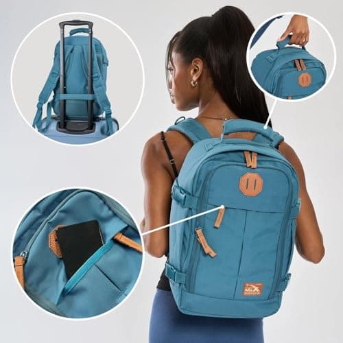 Cabin Max Ryanair Cabin Bag Underseat Hand Luggage Travel Backpack 40x20x25 — view 6