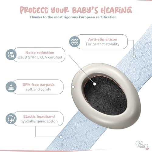 Oli-Melo Baby Ear Defenders: Noise Cancelling Headphones up to 34dB UKCA — view 3