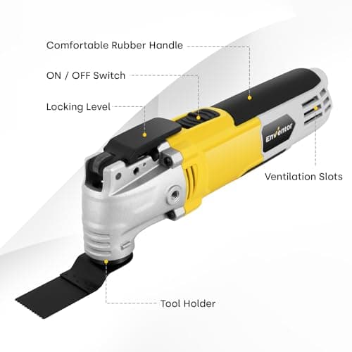 Enventor Oscillating Multi Tools, 300W 15000-22000 OPM, 6 Variable Speeds — view 2