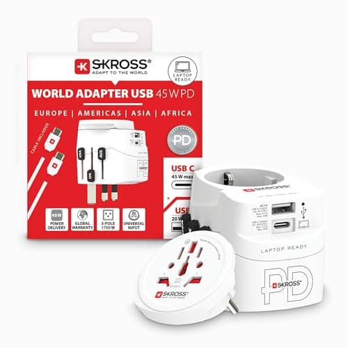 SKROSS PRO Light AC45PD - World Universal Travel Adapter