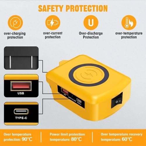 Wireless Battery Adapter compatible with DeWalt 18V/20V Batteries — view 2