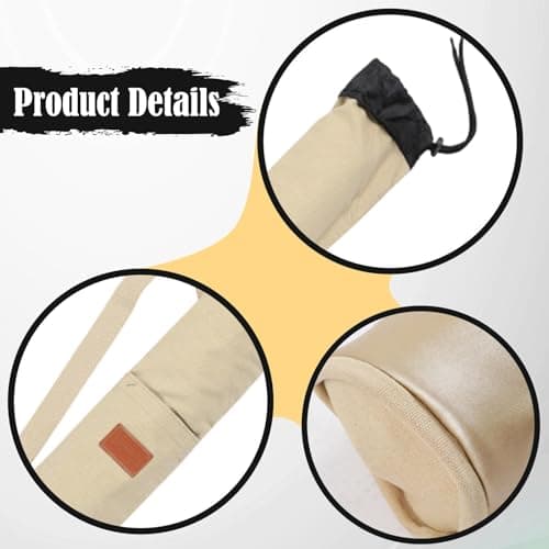 harayaa Fishing Bag Durable Foldable Fishing Tackle Bag Camping Canvas Case Holder Travel Boxes Sunshades Fishing Tackle Bag, 120cm Beige2 — view 3