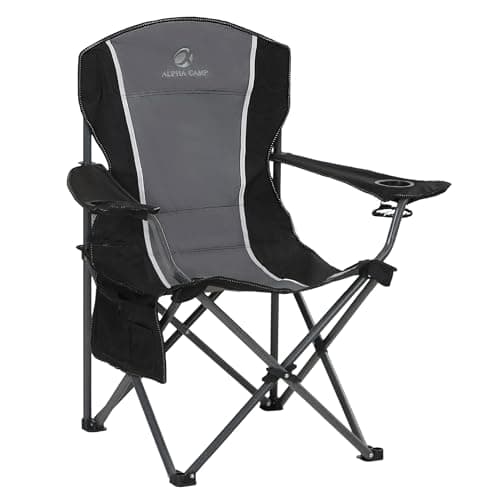 LET'S CAMP Foldable Camping Chair for Adults Fishing Camp Chair up to 160kg
