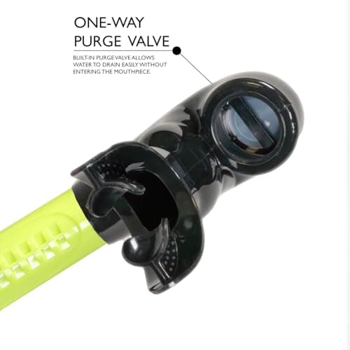 Maru Front Snorkel (Lime Green) — view 3