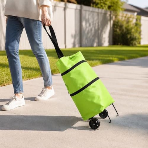 2 in 1 Foldable Shopping Cart with Wheels — view 6