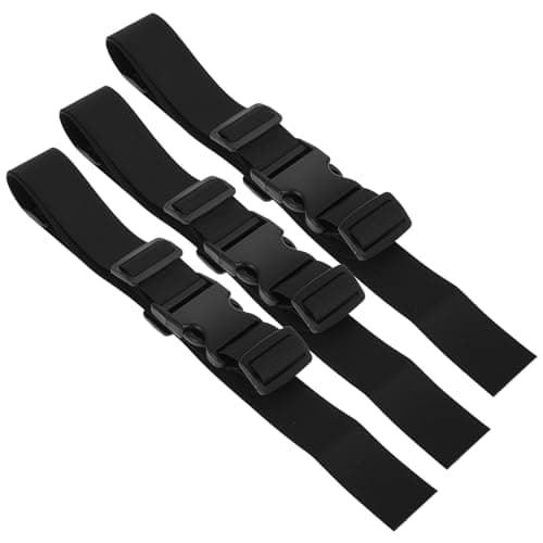 3pcs High Chair Harness Belt Replacement 1.2m Polyester Black