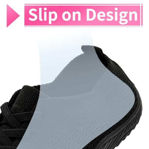 Barefoot Shoes Womens Slip On Trainers Yoga Gym Shoes Ladies Black Size 5.5 — view 3