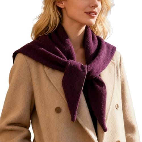 Triangle Scarf - Wool Fashionable | Soft Shawl Wraps With Lightweight Texture, Daily Commute Layering, Outdoor Travel Beach Winter Accessory, Wool Warm Scarf | Women Seasonal Wardrobe