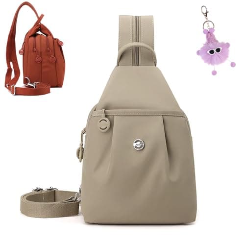 3 in 1 Anti-Theft Travel Tote Bag, 2026 New Waterproof 2-Way Commuter Bag, Convertible Backpack Purse for Women, Multi-compartment Work & Fitness Backpack (Khaki)